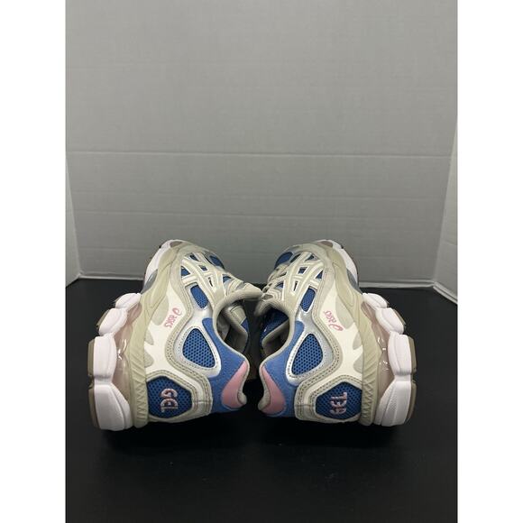 Asics Gel NYC Polar Night Cream 1203A383 402 Size 7.5 Men Blue Grey Mesh Runner